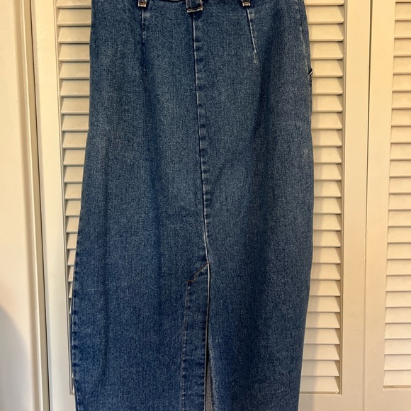 Vintage Blue Denim Skirt - Picture 2 of 10